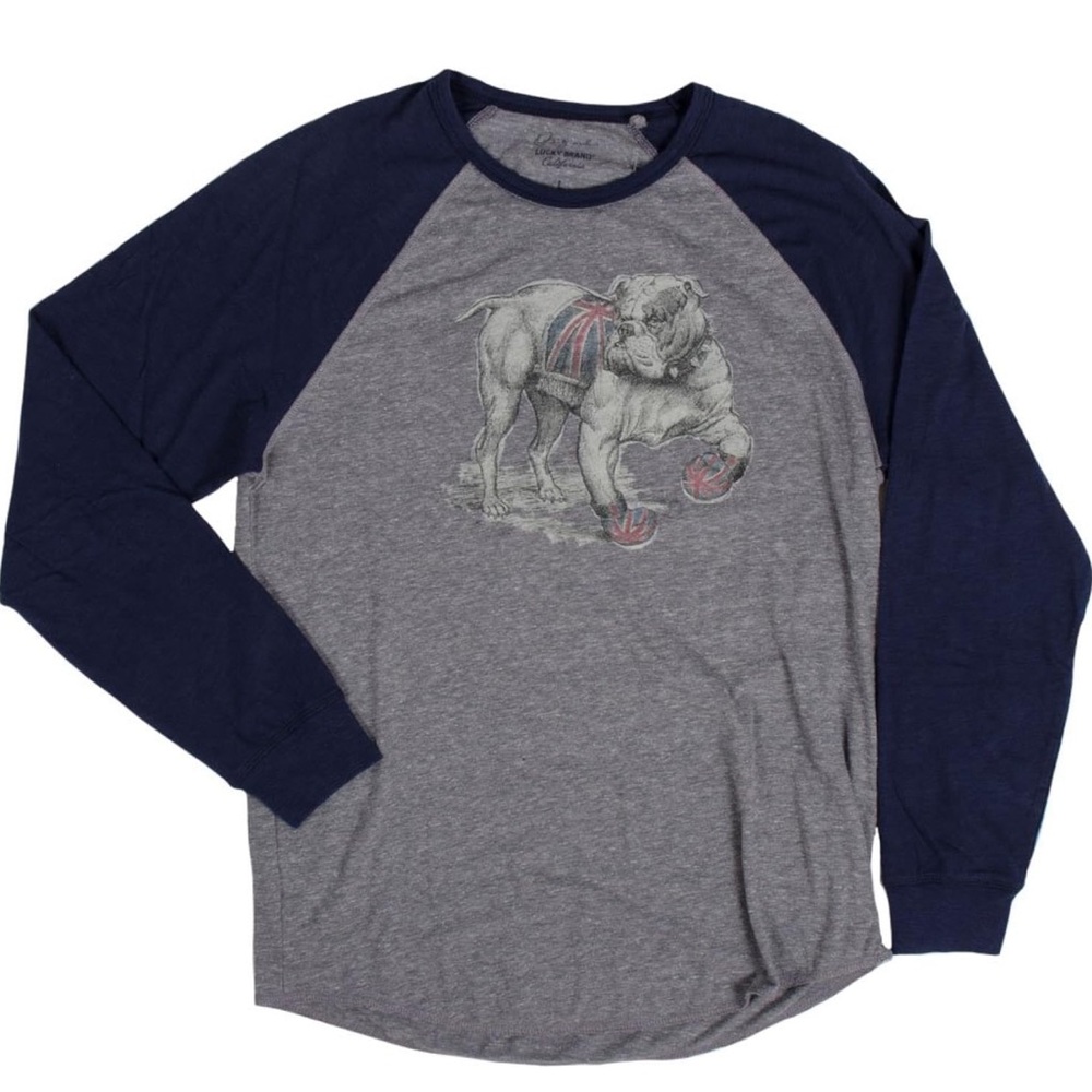 Lucky Brand British Bulldog Long Sleeve Graphic Tee